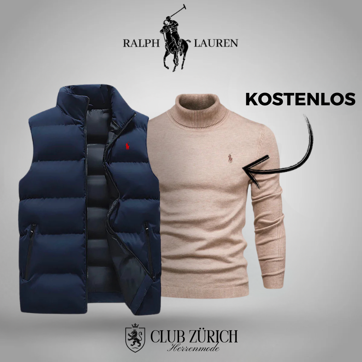 (1+ 1 GRATIS) R&L Weste + kostenloser Pullover (Endgültiger Ausverkauf)