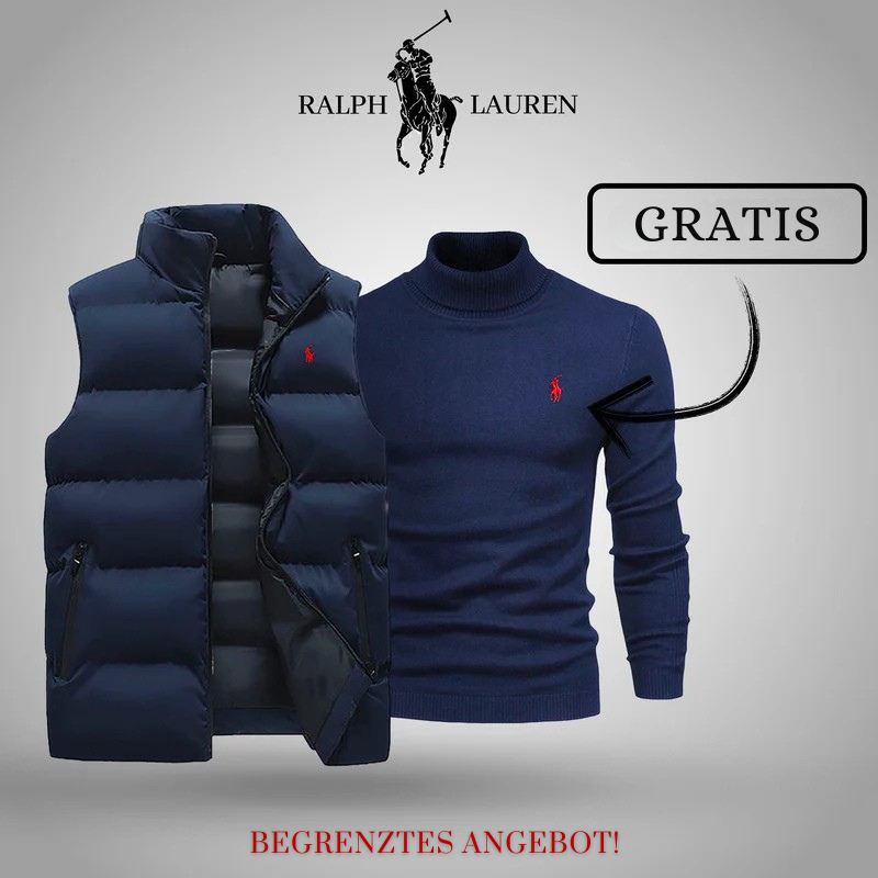 Ꮢalph Ⅼauren | Premium Herren Winterweste + Gratis Strickpullover Set