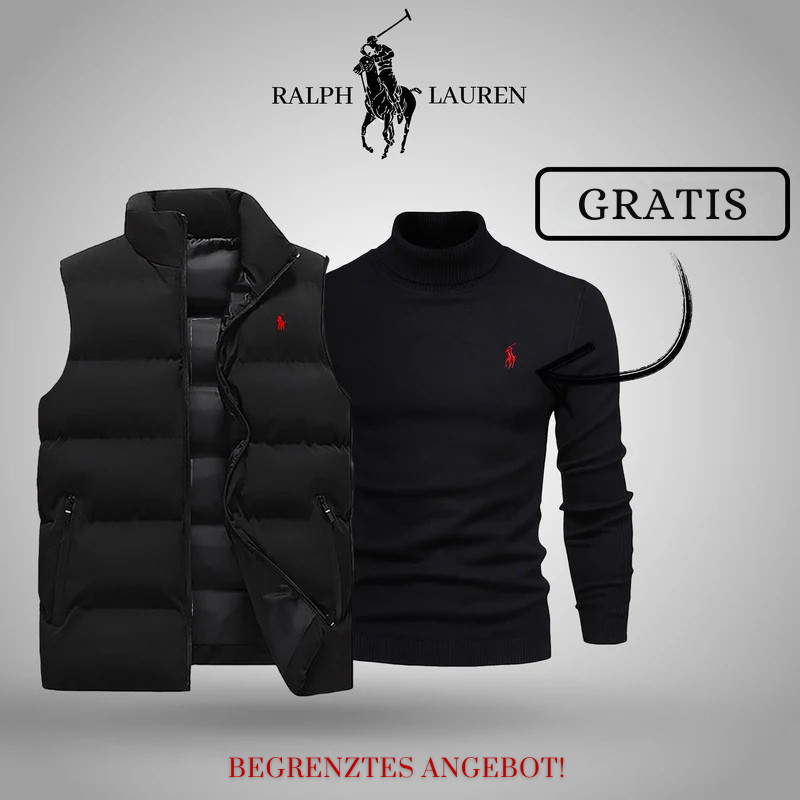 Ꮢalph Ⅼauren | Premium Herren Winterweste + Gratis Strickpullover Set